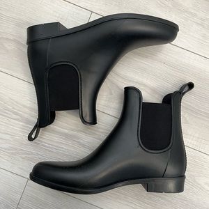 Sam Edelman Rubber Chelsea Boots Black